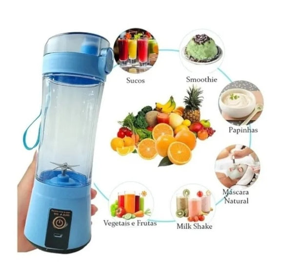 Mini Liquidificador Portátil Shake Suco Juice Cup + Cabo Usb