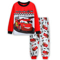 Conjuntos de pijamas infantis para bebes meninas e meninos Lightning Mcqueen pijamas roupas de algodao 95 carros de densenho