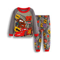 Conjuntos de pijamas infantis para bebes meninas e meninos Lightning Mcqueen pijamas roupas de algodao 95 carros de densenho