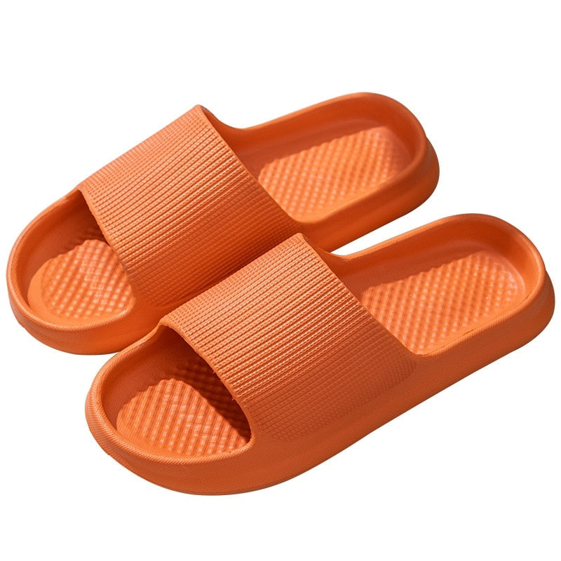 Fashion Men Women Sandals Anti Slip Wear Resistant EVA Thick Sole Comfortable Home Slippers Bathroom Flip Flops