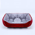 Cama para cachorro,gato,quadrada,de pelucia,canil,medio,pequeno,sofa cama almofada para animais de estimaçao