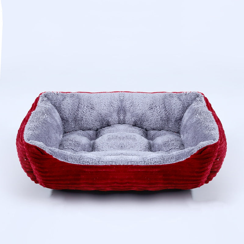 Cama para cachorro,gato,quadrada,de pelucia,canil,medio,pequeno,sofa cama almofada para animais de estimaçao