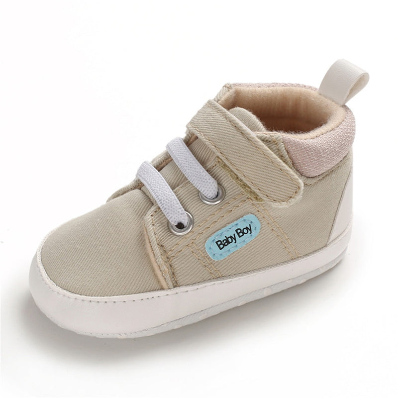 Sapatos de bebe menino recem-nascido infantil casual confortavel sola de algodao antiderrapante couro.