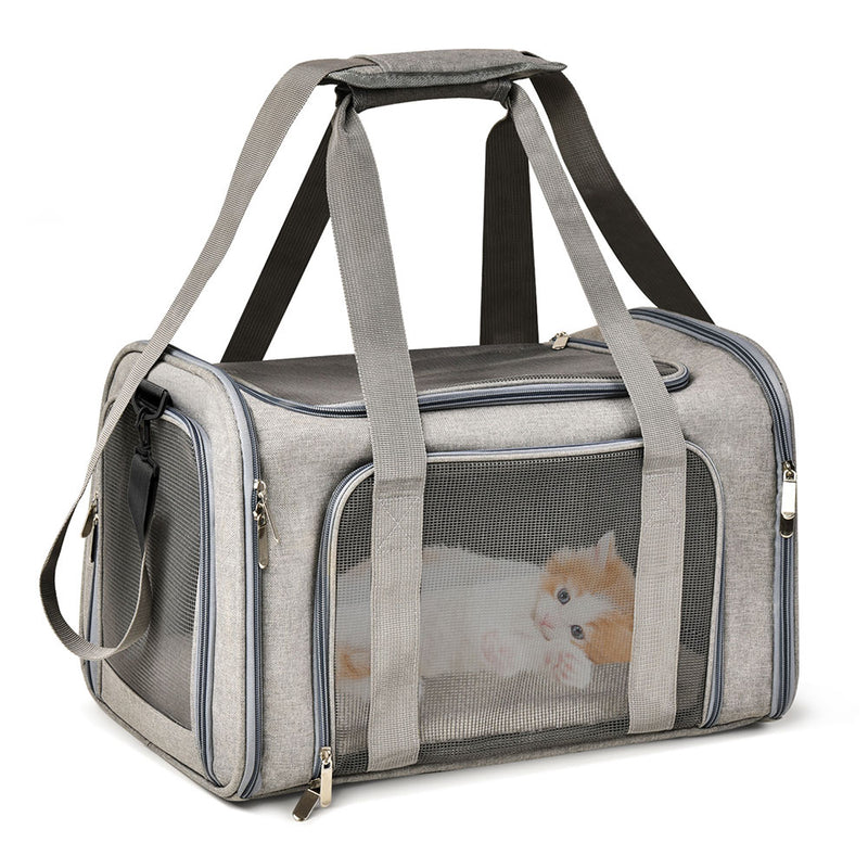 Saco de transporte para cães Mochila lateral macia para gatos transportadores de animais de estimaçao Sacos de viagem para cães.