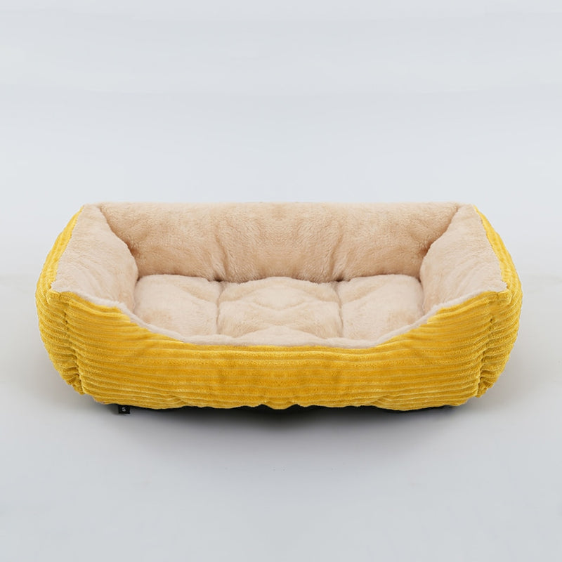 Cama para cachorro,gato,quadrada,de pelucia,canil,medio,pequeno,sofa cama almofada para animais de estimaçao