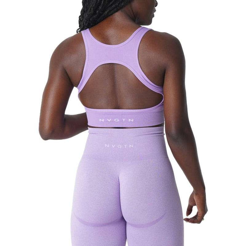 Sutiã respirável elástico sem costura para mulheres, spandex top, roupa interior fitness, aprimoramento do peito, esportes de lazer, eclipse