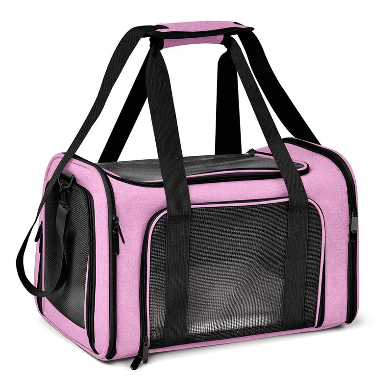 Saco de transporte para cães Mochila lateral macia para gatos transportadores de animais de estimaçao Sacos de viagem para cães.