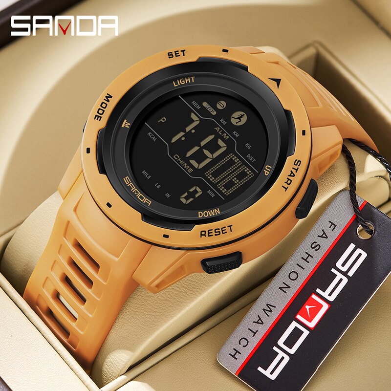 SANDA Fashion outdoor sport watch relogio de pulso eletronico Originais novo relogio Luminoso.