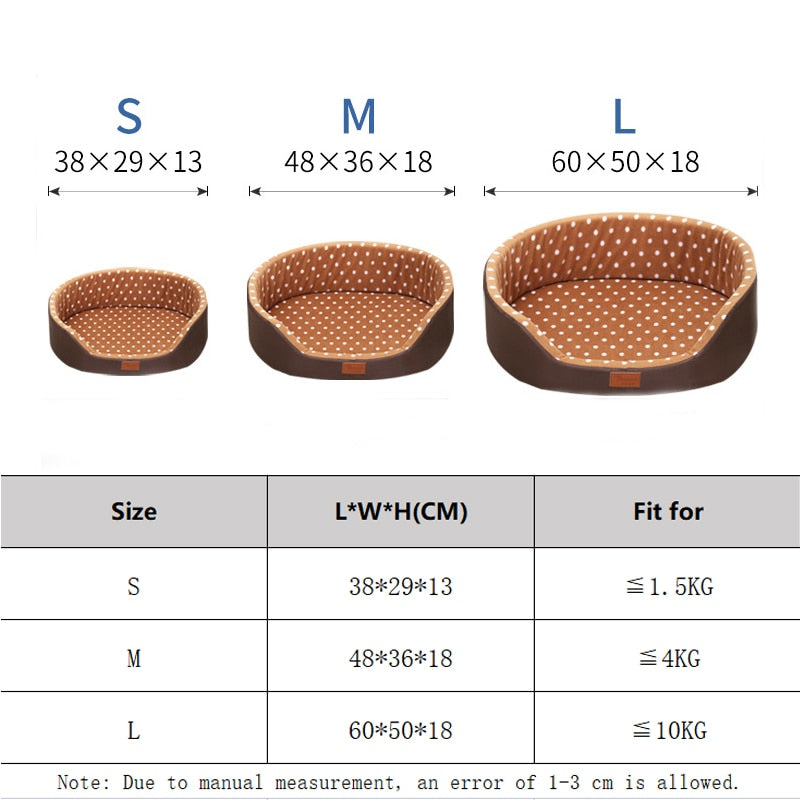 Cama de dois lados macia para cães de estimação para gatos, casa para cães grandes,almofada para sofa quente Produto para canis medios