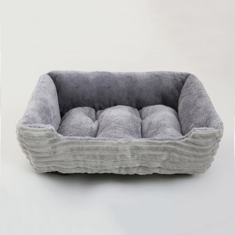 Cama para cachorro,gato,quadrada,de pelucia,canil,medio,pequeno,sofa cama almofada para animais de estimaçao