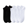 15 Pares de meias unissex corte baixo respiravel negocio barco solida confortavel tornozelo casual branco preto