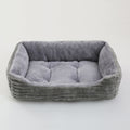 Cama para cachorro,gato,quadrada,de pelucia,canil,medio,pequeno,sofa cama almofada para animais de estimaçao