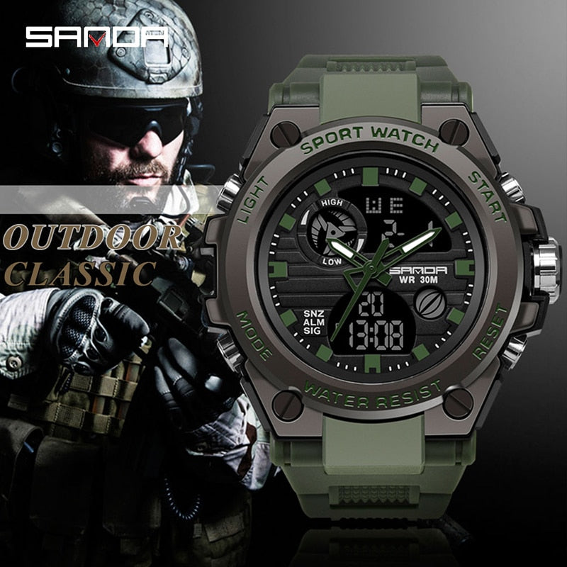 SANDA Marca G estilo relogio digital masculino shock relogios esportivos militares moda relogio Eletronico a prova D agua Relogios Masculino.