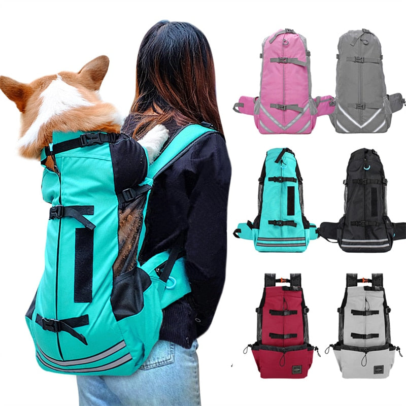 Bolsa transportadora respiravel para cães, portatil para animais de estimação,mochila de viagem ao ar livre reflexiva,para gatos e filhotes.