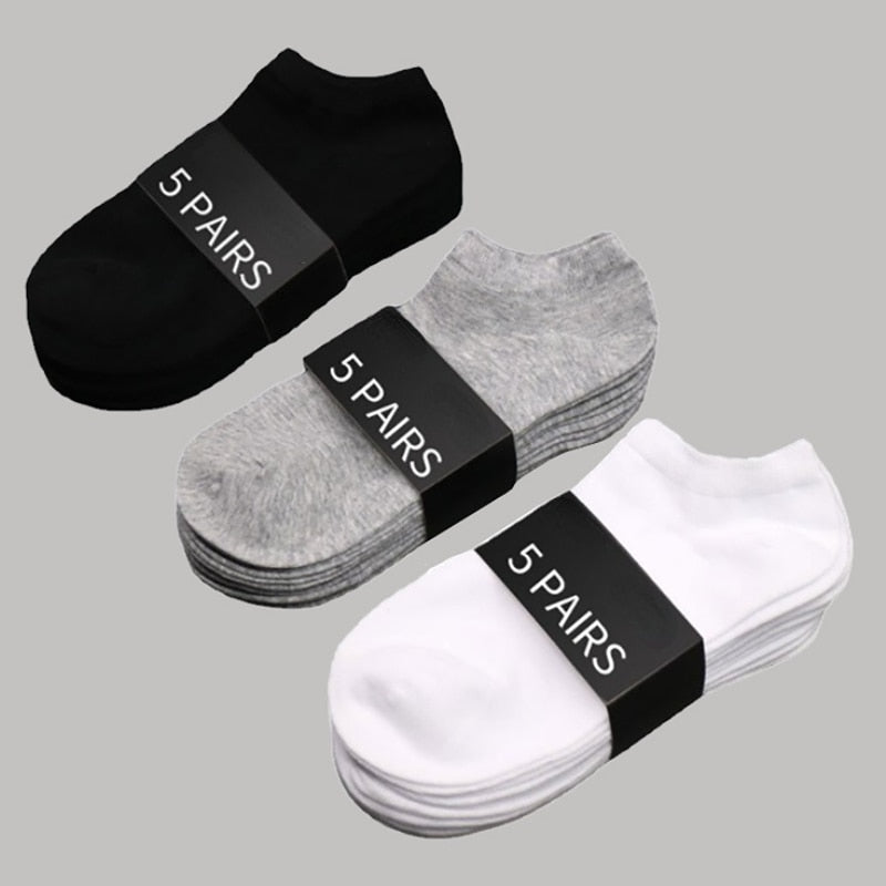 15 Pares de meias unissex corte baixo respiravel negocio barco solida confortavel tornozelo casual branco preto