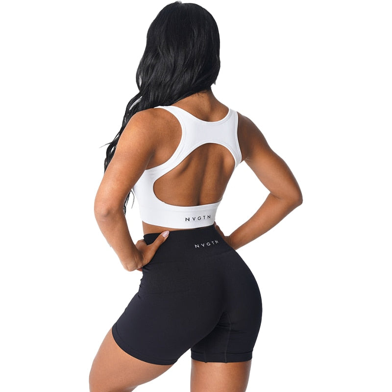 Sutiã respirável elástico sem costura para mulheres, spandex top, roupa interior fitness, aprimoramento do peito, esportes de lazer, eclipse